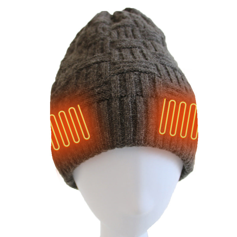 Conquer the Cold in Style with the Unisex USB Heated Fleece Hat