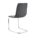 Modern Dark Grey Dining Chairs with Metal Legs (Set of 4) - Home, Bedroom, & Student Desk - Minihomy