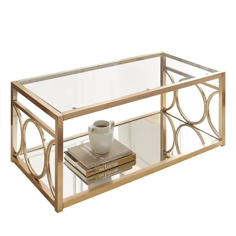 Olympia 3-Piece Gold Metal Table Set