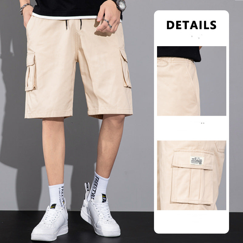 Casual Drawstring Cargo Shorts With Multi Pocket Summer Outdoor Men's Beach Pants: Your Essential Summer Companion