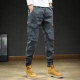 Men's Multi-pocket Ankle-tied Casual Working Pants