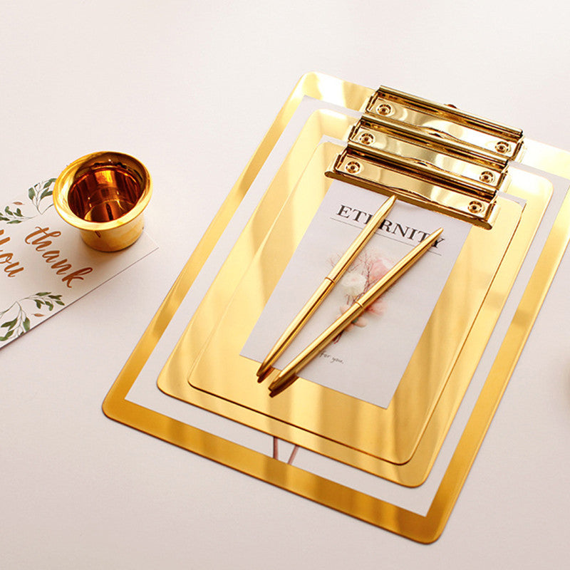 Stainless steel golden folder board