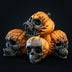 Evil Pumpkin Skull Halloween Resin Ornament - Minihomy