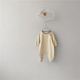 Comfortable And Simple Baby Long-sleeved One-piece