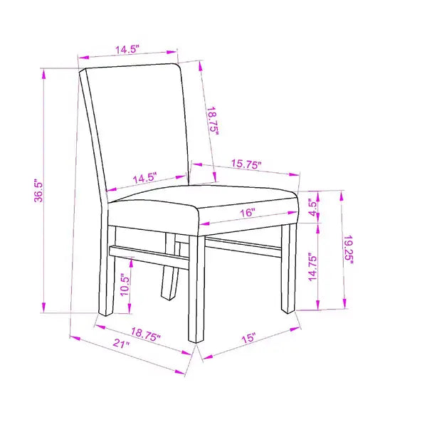 Modern Small Kitchen Dining Table Set - Rectangular, Home Furniture, W1781S00002 - Minihomy