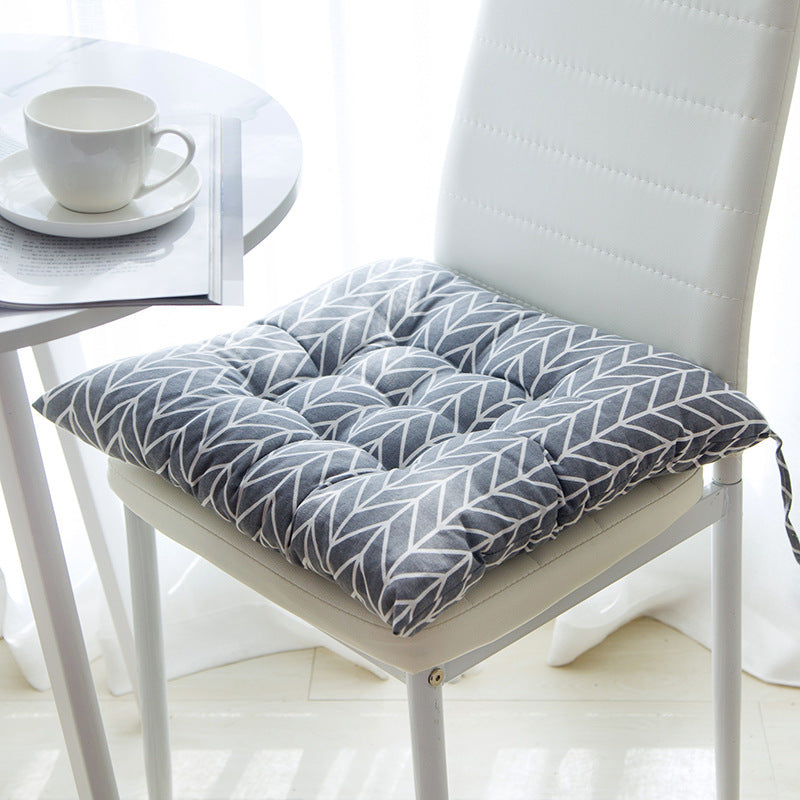 Summer Chair Cushion - Square Linen+Cotton Seat Pad