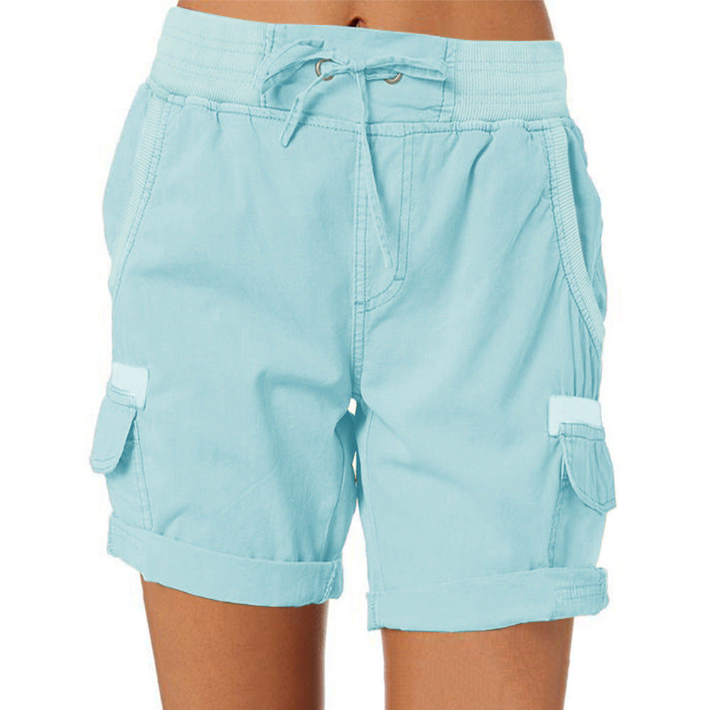 Women's High Waist Cargo Shorts: Casual & Comfortable