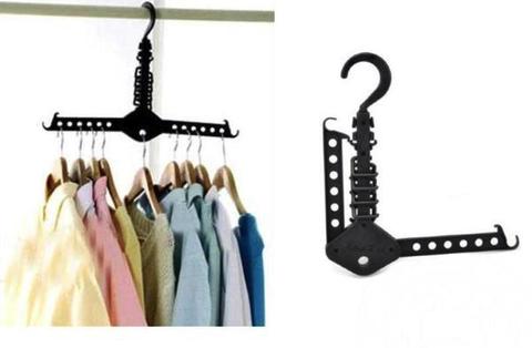 Hanger Rack Clothes Space Saver Folding Hanger Multifunctional Magic Clothes Rack