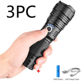 P70 Rechargeable Flashlight with USB Charging for Outdoor Use - Minihomy