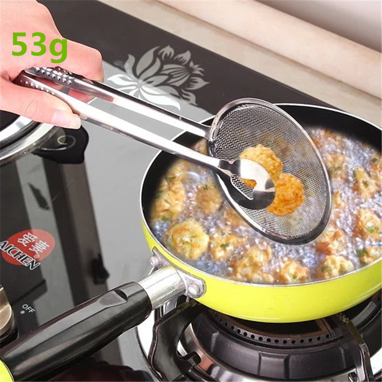 Multi-functional Oil Food Folder Kitchen Accessories Stainless Steel Fried Food  Oil Scoop - Minihomy