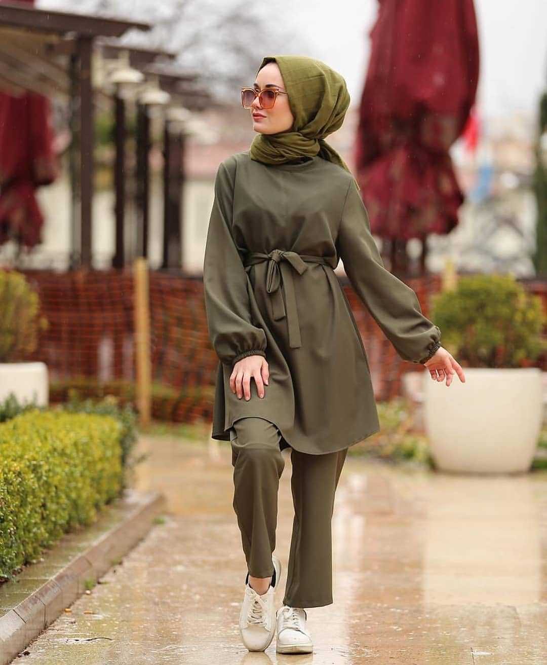 Arab girl Muslim two-piece suit - Minihomy