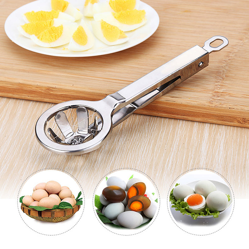 Stainless Steel Egg Cutter Hexagonal Cutting Cooked S Tool Separater Fancy Splitter Kitchen Mold Creative Slicer Gadgets Kitchen Gadgets