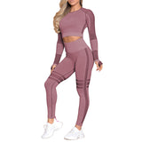 Crop Top Seamless Yoga sets