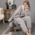 Flannel Pajamas Set - Thickening Couples Home Service - Minihomy