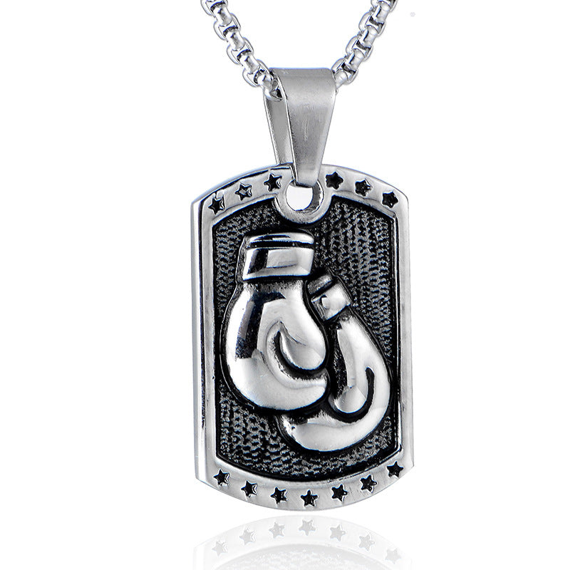 Boxing Gloves Necklace Pendant