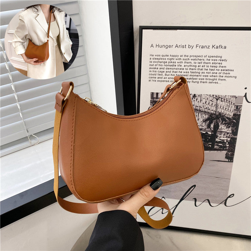Women's Underarm Bag - Solid Color Small Square Handbag
