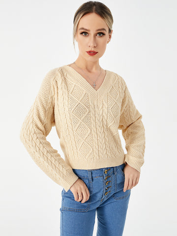 Women's Stretch Casual V-Neck Sweater