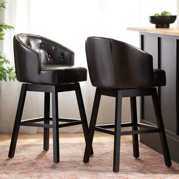 OGDEN KD Swivel Barstools (Set of 2) - Ship to Canada Only - Minihomy