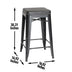 Hank Barstools (Set of 2) - Black Modern Kitchen Counter Stool - Minihomy