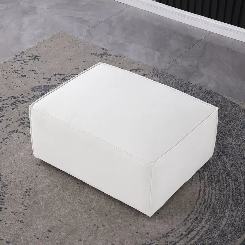 Beige Ottoman 7513: Modern Footrest & Storage