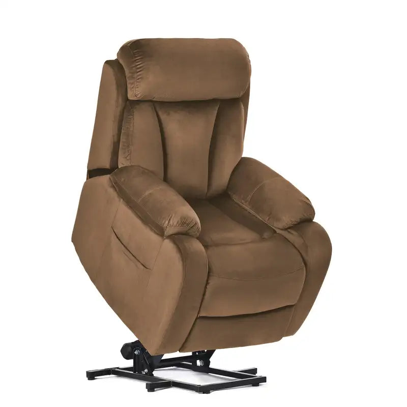 Power Lift Recliner Chair for Seniors - Remote Control, Brown Cashmere