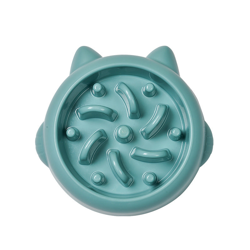 Pet Dog Cat Slow Feeder Bowl - Anti-Choking Interactive Eating Dish