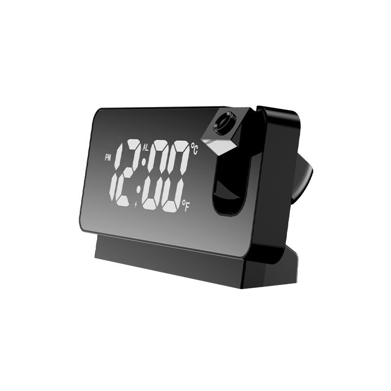 New 3D Projection Alarm Clock LED Mirror Clock Display With Snooze Function For Home Bedroom Office Desktop Table Clock - Minihomy