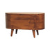 Chestnut Rounded Lid Blanket Box: Storage & Decor for Your Home - Minihomy