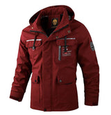 Men's Casual Hooded Jacket Parka Autumn And Winter Warm Solid Color Windproof Coat