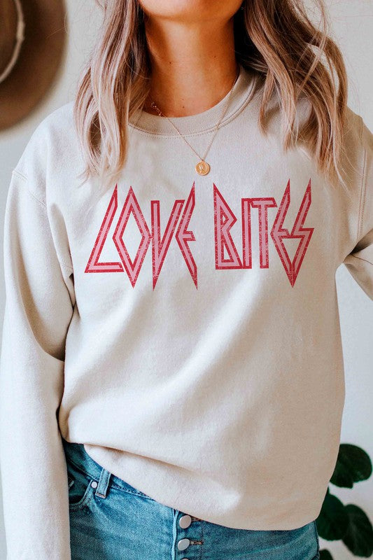 Plus Size - Love Bites Graphic Sweatshirt