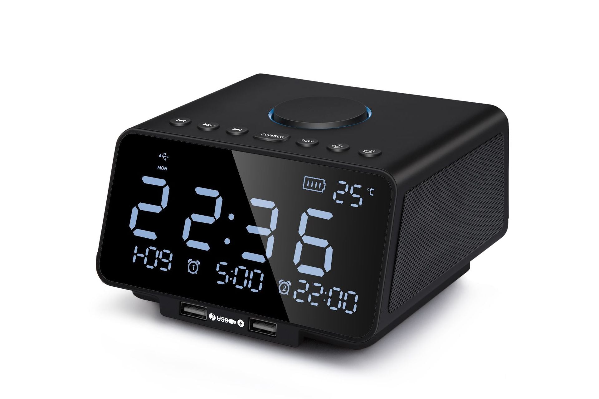 Wireless alarm clock speaker