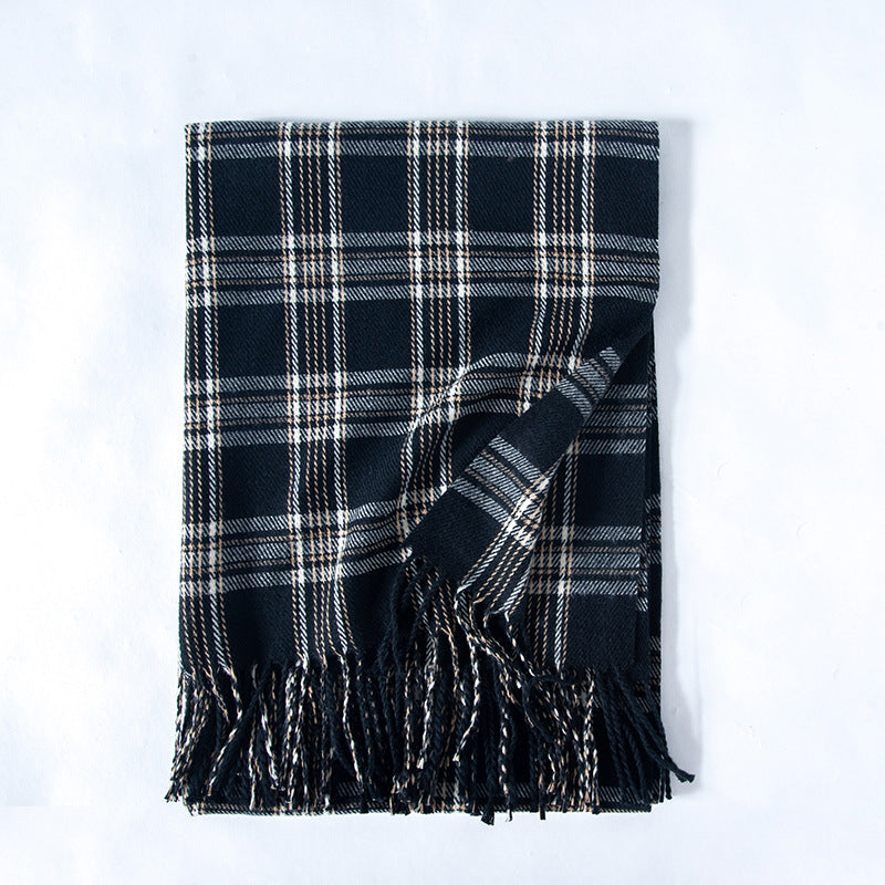 Women's Line Printed Cashmere Scarves