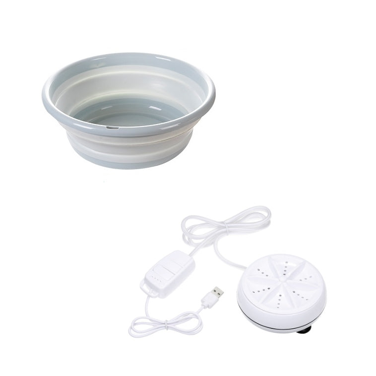 Mini Portable Ultrasonic Washing Machine Prevent Winding