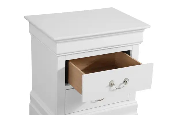 Louis Philippe Nightstand, White - G02190-N by Glory Furniture - Minihomy