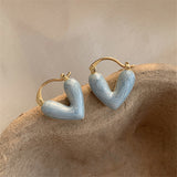 Ins Heart Love Earrings Women Fashion Accessories Jewelry