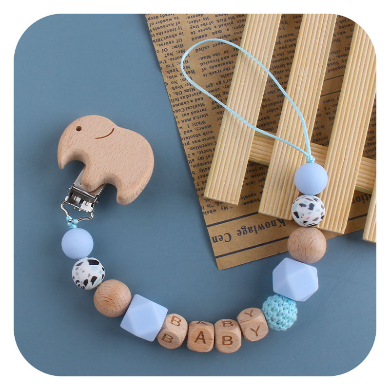 Baby Products Cartoon Animal Beech Pacifier Clip - Minihomy