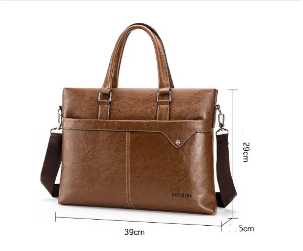 Men's Business Horizontal Briefcase Handbag: Style Meets Functionality - Minihomy