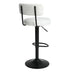 Modern Bar Stools Set of 2: Adjustable Height Swivel Counter Stools - Minihomy