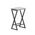 Modern Kitchen Dining Table Set with 3 Stools & X-Shaped Legs - Gray, Easy Assembly - Minihomy