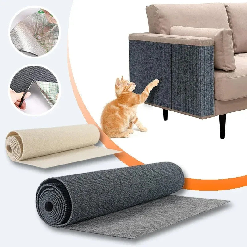 Cat Scratching Post - Self-Adhesive Sofa Protector for Paws & Furniture