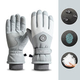 Snowflake Cartoon Print Gloves Winter Touchscreen Waterproof Warm Gloves