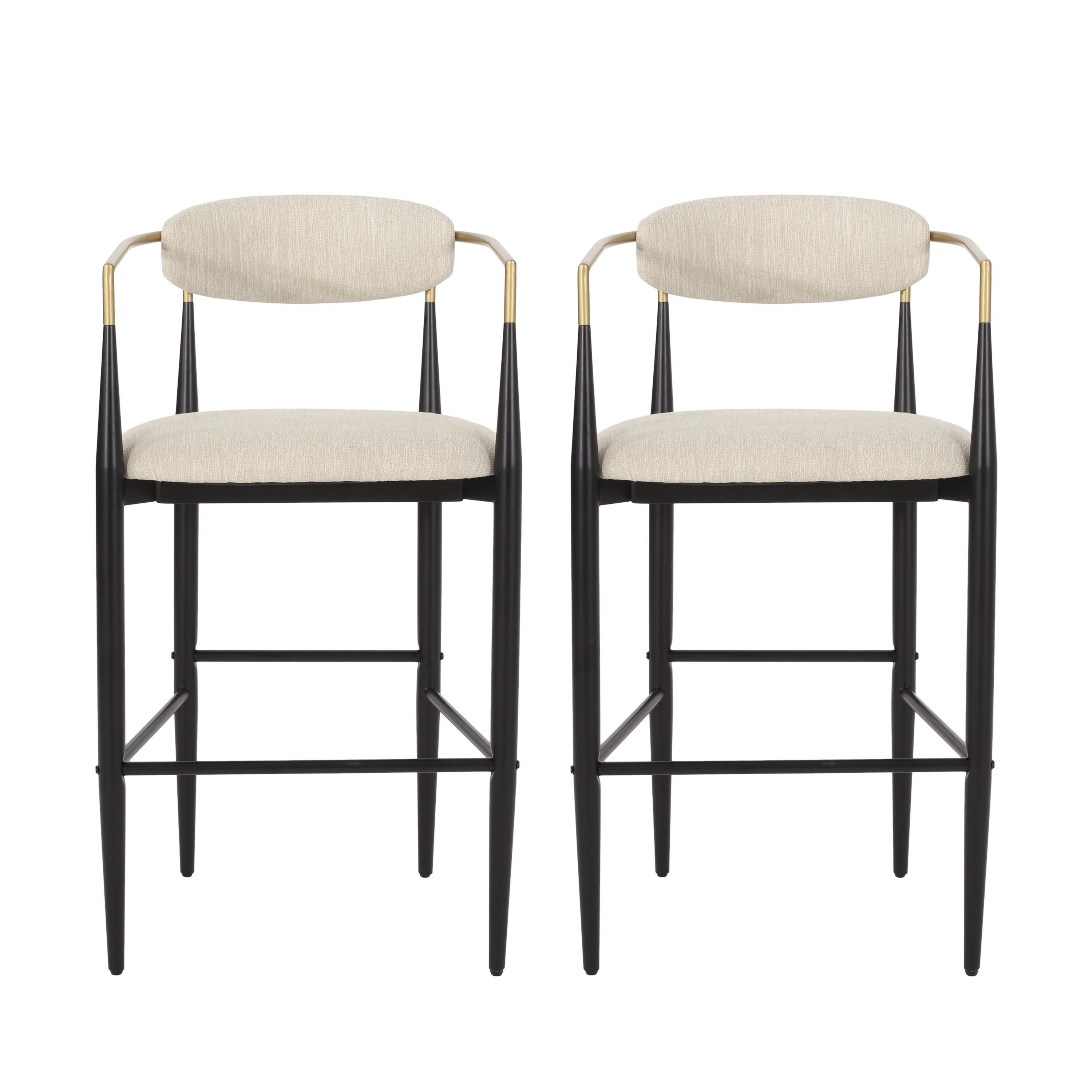 2-Piece Barstool Set - Modern Kitchen Counter Stool for Dining Room & More