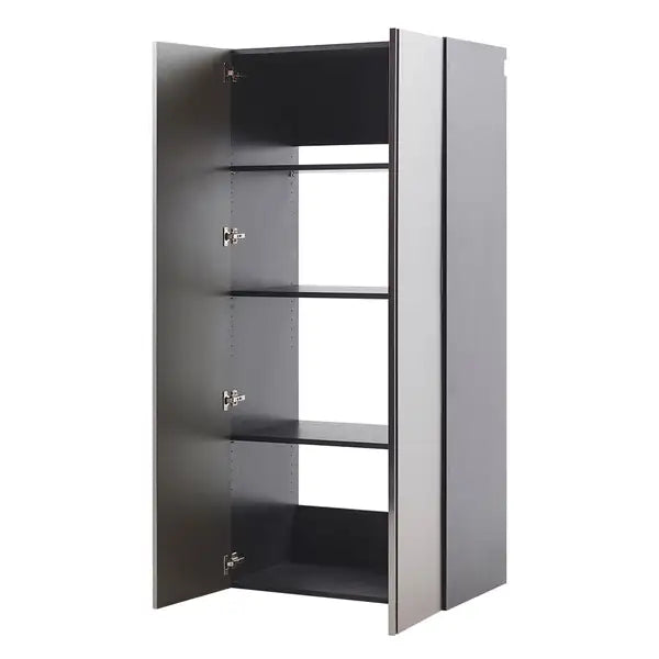 Nova Series Garage Cabinet - Metallic Gray Wood Storage (32x72x20)