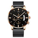 Waterproof Full Steel Quartz Gold Clock Men