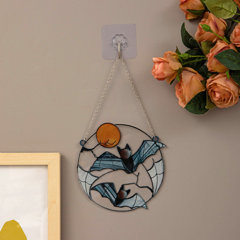 Moon Bat Decorative Acrylic Pendant - Minihomy