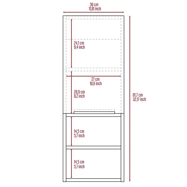 Miami Single Door Pantry with 4 Shelves - Storage Cabinet for Kitchen, Dining Room, or Entryway - Minihomy