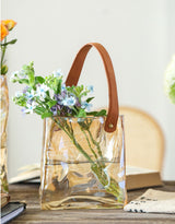 Light Luxury Handbag Glass Vase Aquaculture Decoration