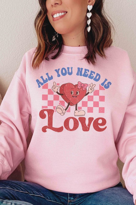 Plus Size - All You Need Is Love Sweatshirt
