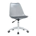 Modern Home Office Desk & Chair Set - Adjustable Rotating Chair, Smoke Gray - Minihomy