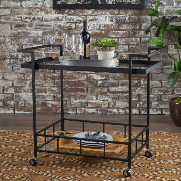 Stylish Bar Cart for Home Entertaining & Drinks Storage